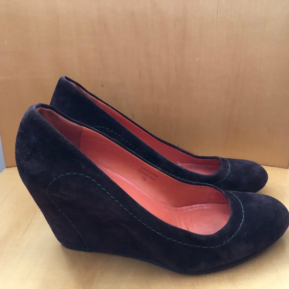 Via Spiga wedge pumps - brown suade